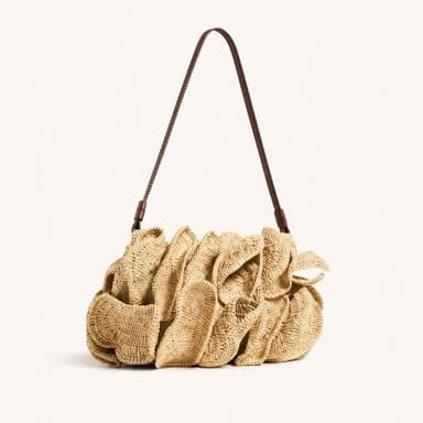 Raffia shoulder bag