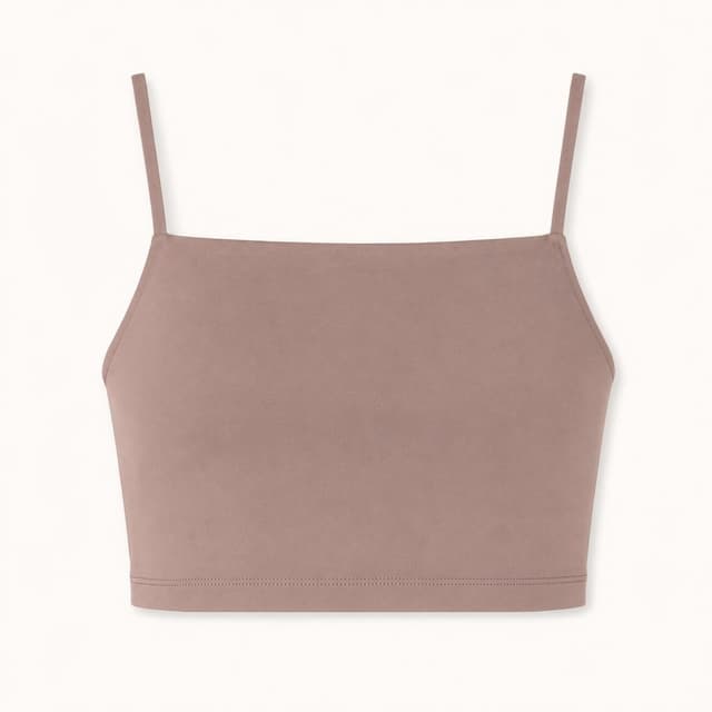 Taupe cropped cami