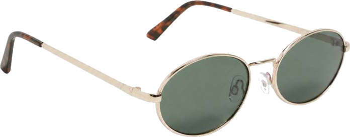Green oval sunglasses